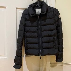 Moncler Black Quilted Down Jacket